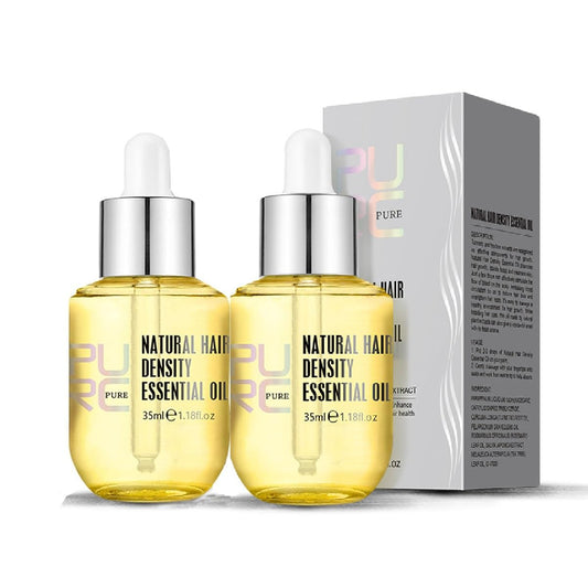 PURC Natural Hair Density Essential Growth Oil for Men and Women Damaged Hair Veganic HuaQing 2 Pcs