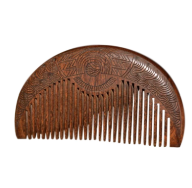 Anti-Static Massage Comb, Golden Sandalwood Baby Comb